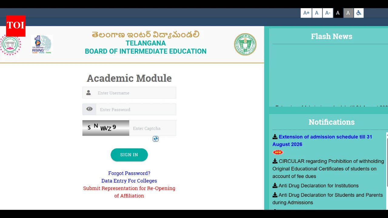 TGBIE Class 11 admission 2026: Deadline extended to August 31, Principals directed to follow reservation rules