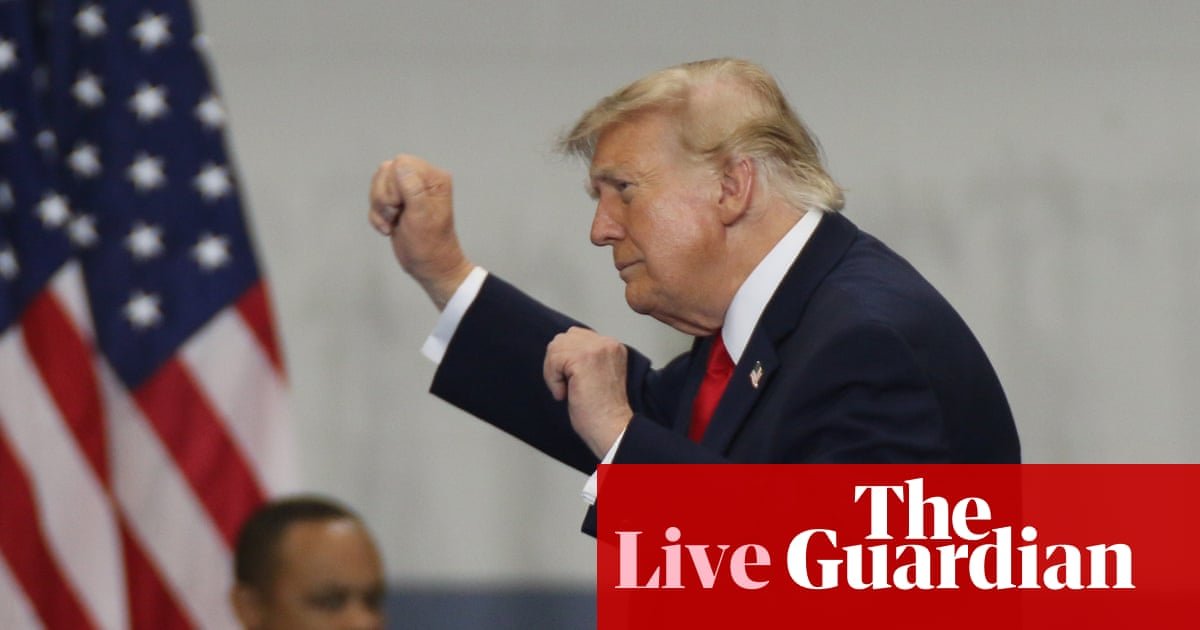 Trump heads to rallies in Arizona and Montana after campaign stop-off in Alaska – US politics live